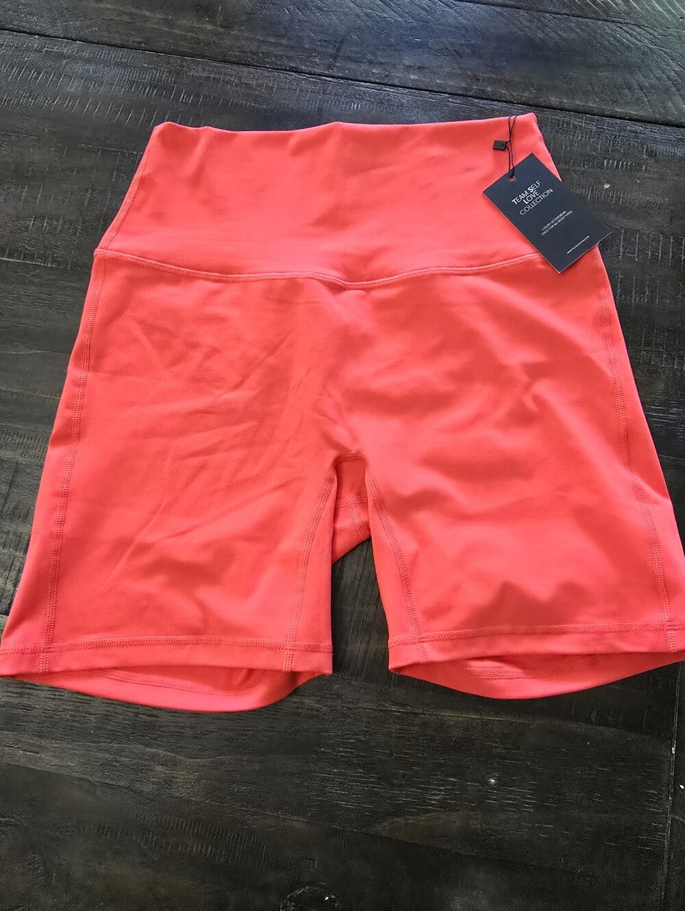 Team Self Love Collecting Bike Short Leggings. NWT. XL